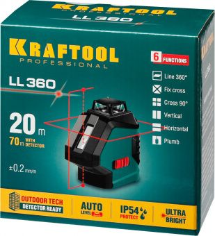 Нивелир Kraftool LL-360 лазерный уровень 34645