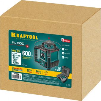 Ротационный лазерный нивелир Kraftool RL-600 34600