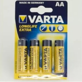 Батарейка Varta Longlife Extra LR6 AA 4 шт.