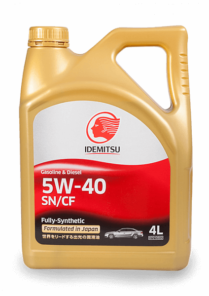 Масло моторное синтетическое IDEMITSU SN/CF 5W-40, 4л