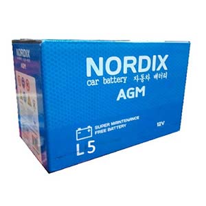 Аккумулятор автомобильный NORDIX AGM L5 95 А/ч, 850А
