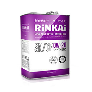 Масло моторное синтетика Rinkai SN/CF 0W-20, 4 л