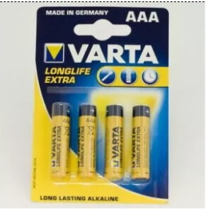 Батарейка Varta Longlife Extra LR03 AАA 4 шт.