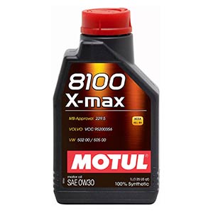 Масло моторное синтетика MOTUL 8100 X-max 0W-30, 1л.