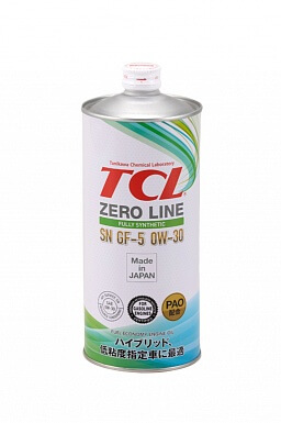 Масло моторное синтетическое TCL Zero Line SN/GF-5 0W-30, 1л   