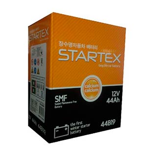 Аккумулятор автомобильный STARTEX SMF44B19L 44  А/ч,  350А