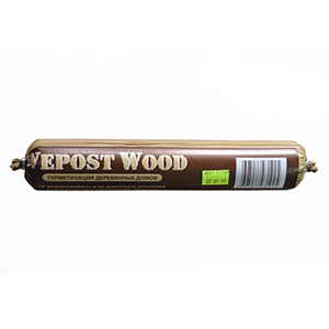 Герметик для дерева темный дуб Wepost Wood 0,83 кг RAL 8001