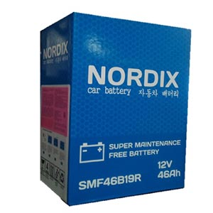 Аккумулятор автомобильный NORDIX SMF46B19R 46 А/ч, 370А