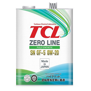 Масло моторное синтетика TCL Zero Line SN/GF-5 0W-20, 4л   