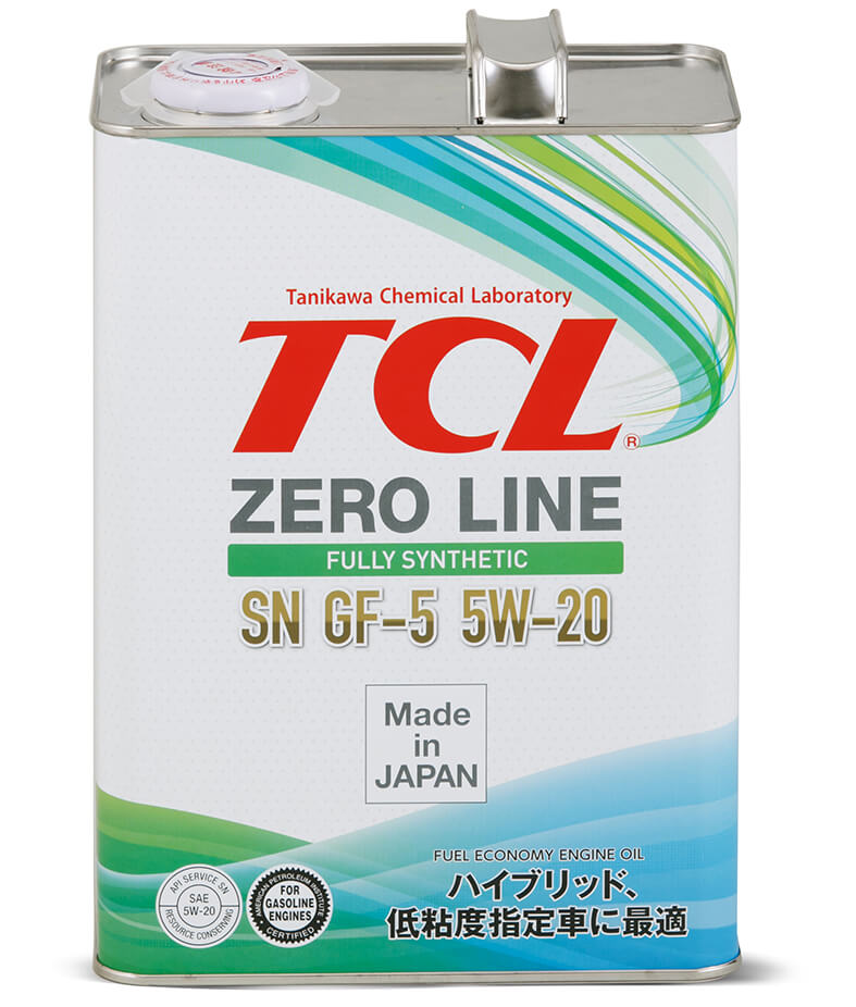Масло моторное синтетика TCL Zero Line SN/GF-5 5W-20, 4л   