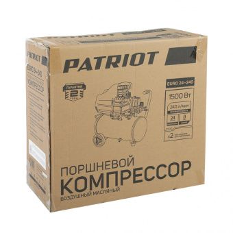 Компрессор поршневой прямой Patriot EURO 24-240