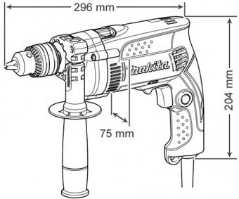 Дрель ударная Makita HP1630K