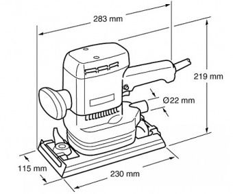 Вибрационная шлифмашина MAKITA 9046