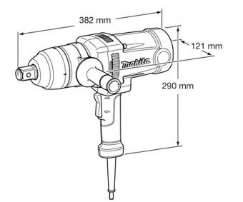 Гайковерт сетевой ударный Makita TW1000