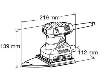 Вибрационная шлифмашина MAKITA BO4565