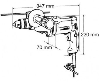 Дрель безударная Makita DP4010